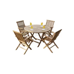 Outdoor Furniture Sets – Classic Folding Arm Chair & Classic Octagonal Folding Table