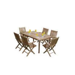 Patio Furniture Set – Kiffa Folding Arm Chair & Recta Barcelona Table