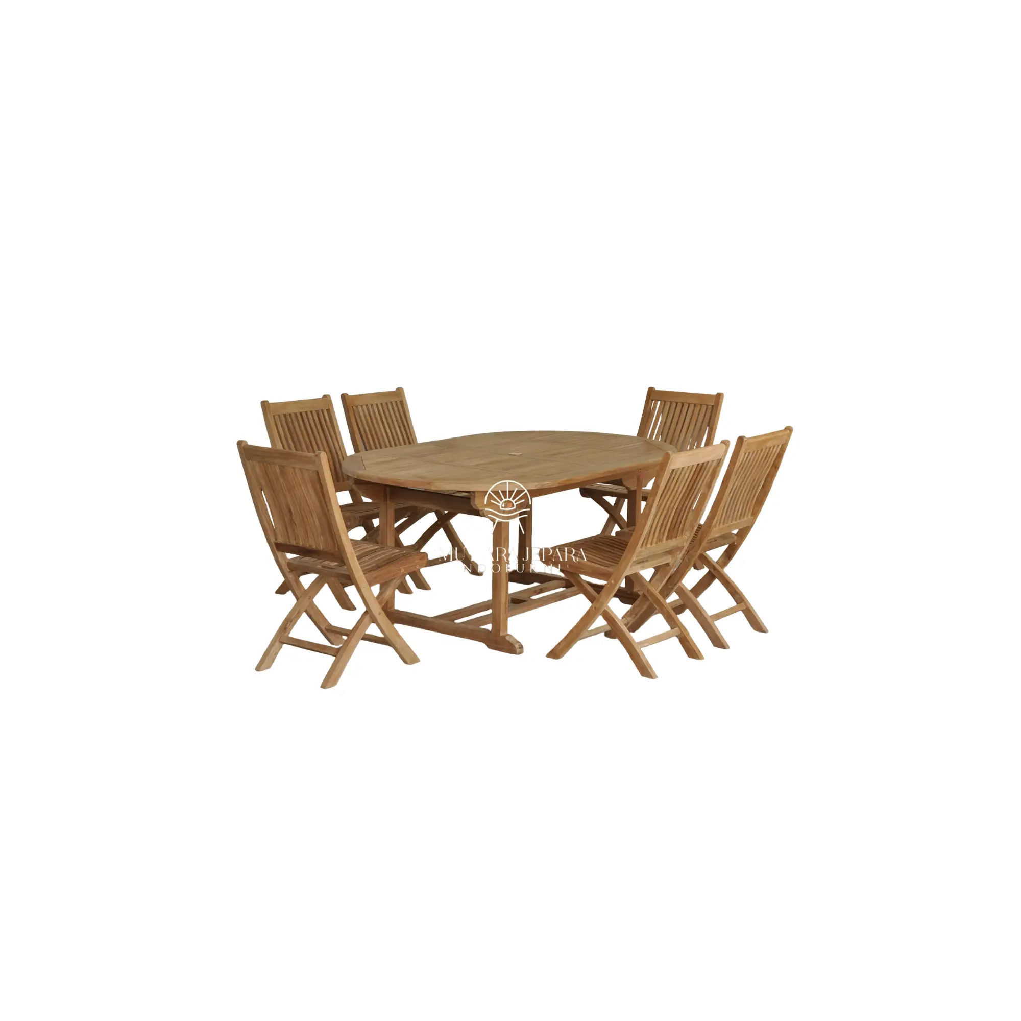 Patio Furniture Set – Kiffa Folding Chair & Oval Extend Table