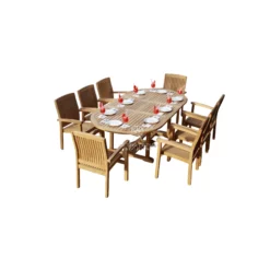 Garden Furniture Sets – Marley Arm Chair & Oval Extend Table