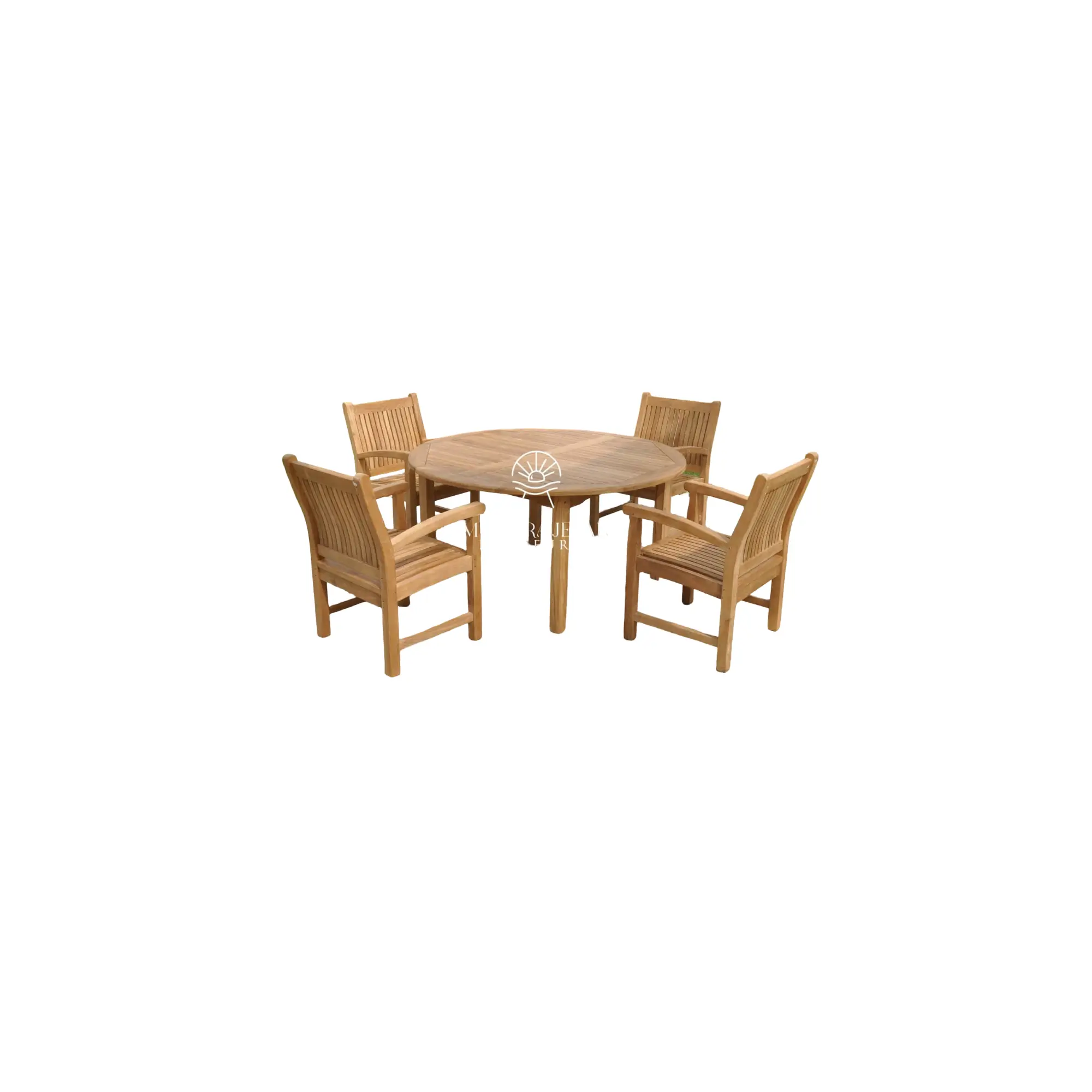 Garden Furniture Sets – Marley Arm Chair & Round Fixed Table 150