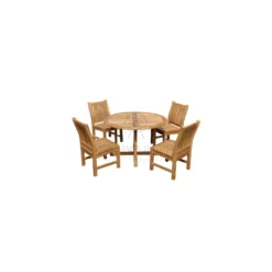 Outdoor Furniture Sets – Marley Chair & Round Table Fixed Table