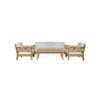 Nevada Teak Deep Seating Sofa - Indonesia Garden Lounge Furniture