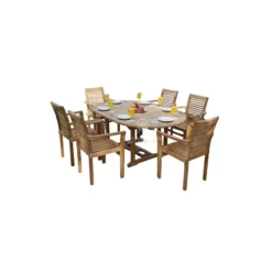 Garden Furniture Sets – New Stacking Chair & Oval Extend Table