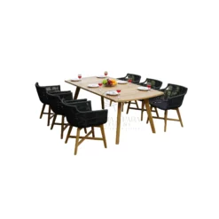 Freemon Teak Dining Table 8-Seater - Jepara Indonesia Outdoor Furniture