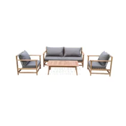 Queen Teak Deep Seating - Luxury Indonesia Outdoor Sofa Set