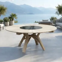 Round Sun Dining Table