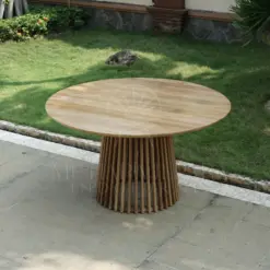 Stripes Round Dining Table